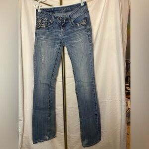 Grace in LA Beaded Boot Cut Jeans Size 26